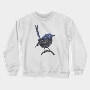 Little Blue Wren Crewneck Sweatshirt